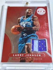 2012 Totally Certified Larry Johnson #PATCH RED Prizm Game Worn 2 Color Jersey - Picture 1 of 3