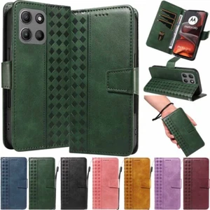 For Motorola Moto G15 G35 G55 G75 G85 G05 Wallet Card Holder Leather Case Cover - Picture 1 of 57