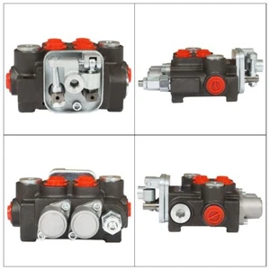 2 Spool 11GPM Hydraulic Control Valve Double Acting 3600 PSI BSPP Port US - Picture 1 of 7