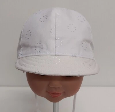 Cappellino Visiera Bambino Baby bianco Made In Italy Misura 44 - Immagine 1 di 4
