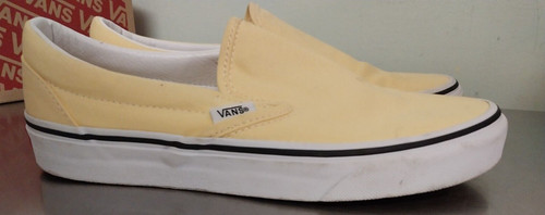 Sneakers Vans Classic Slip On Canvas Uomo e Donna Gol Haze True White