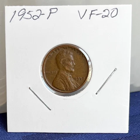 1952-P Lincoln Bronze Wheat Penny Cover