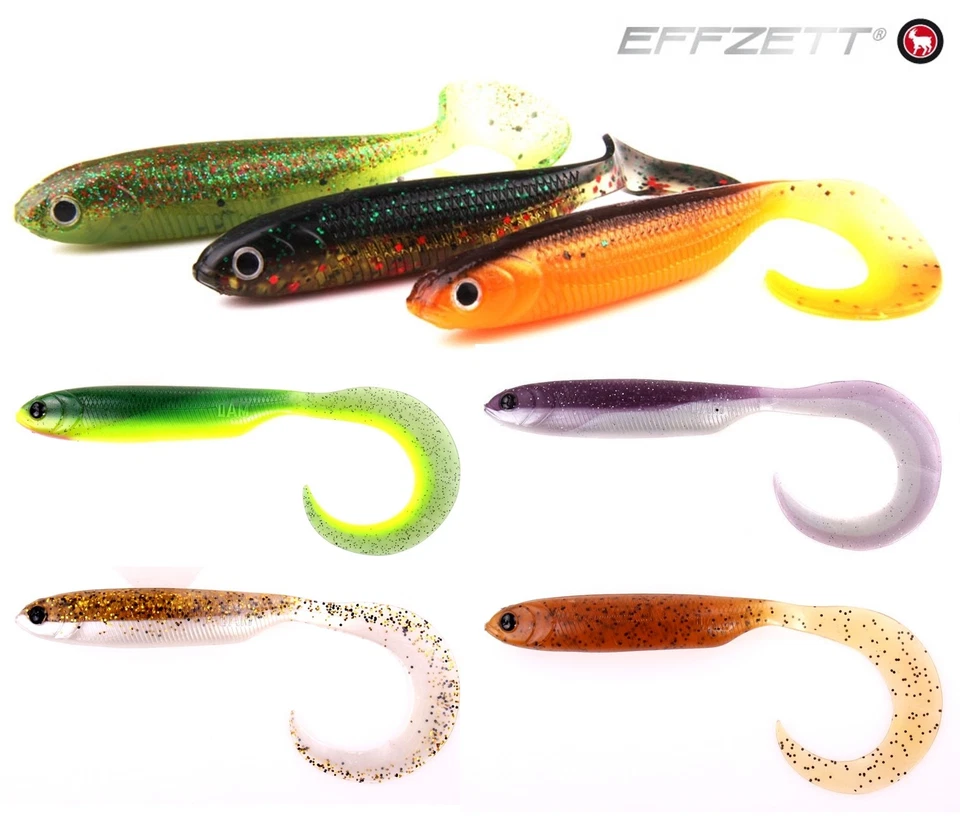 DAM Effzett New Grub 16cm/15g 22cm/35g FZ Gummifisch Twister Aal Eel Swimbait - Bild 1 von 1