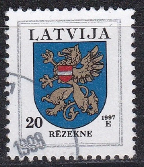 LATVIA 1997 Definitive issue Griffin, Single used stamp - Image 1 of 1