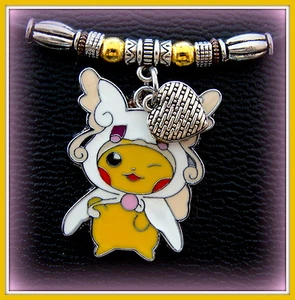 Pokemon Pikachu Anhänger Halskette Schmuck - Pokemon Spielfigur Anime mit Herz - Bild 1 von 8