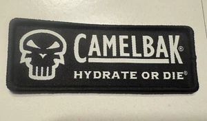 Camelbak Hydrate or Die 2025 SHOT Show Black Patch Hook & Loop 4 X 1.5 Inch NEW - Picture 1 of 4