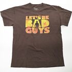 Firefly Let's Be Bad Guys Shirt Size L QMX Dark Brown Joss Whedon Serenity Shiny