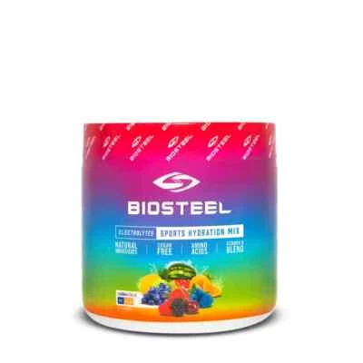 Mezcla de hidratación BIOSTEEL cero azúcar con electrolitos óptimos sabor Rainbow Twist Foto 1 de 3