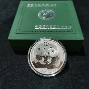 2009 China 10 Yuan 1 oz Panda Silver Coin - Gift Box - Picture 1 of 1