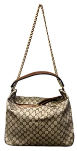 GUCCI MINT Hobo Bag Catena Tracolla GG Supreme 2way 241029N - Foto 1 di 8