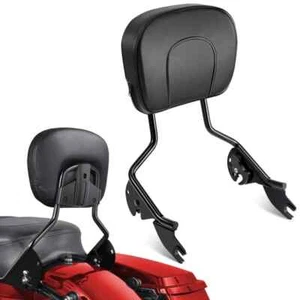 Respaldo trasero desmontable Benlari Sissy Bar para Harley Davidson Glide 2009-24 negro - Imagen 1 de 7
