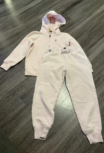 Polo Ralph Lauren Girls Big Kids Pink Hoodie size 6X and Sweatpants Size 7 Set - Picture 1 of 11