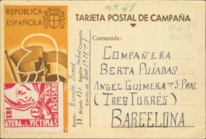 Zona Republicana. Postal Republicana. Guerra Civil. Postal Republicana. MAGNIFI - Foto 1 di 2
