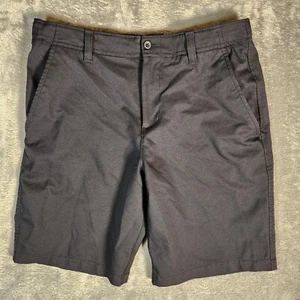 Under Armour Boy's Youth Large L 28X9 Black Golf Dress Shorts Chino - Picture 1 of 13