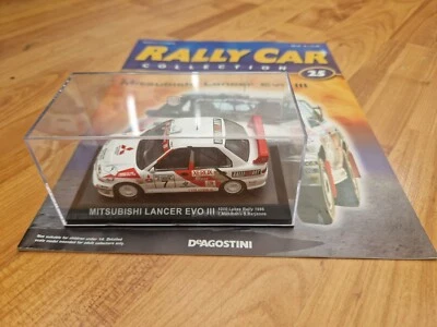 IXO Deagostini 1/43 Mitsubishi Lancer Evo III 1000 Laghi 1996 Rally Auto + Mag - Immagine 1 di 3