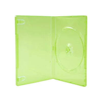 25 pcs 14mm Transparent Green Single Capacity DVD Case for Xbox Game Disc - Imagem 1 de 4