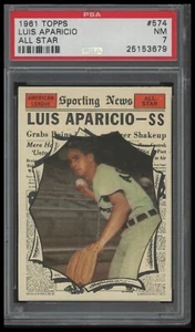 1961 Topps Luis Aparicio - High Number - #574 PSA 7 - Bild 1 von 2