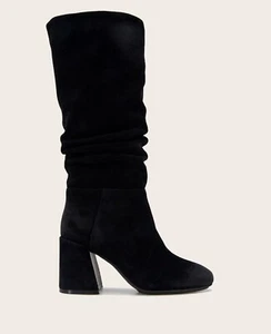Gentle Souls BLACK Women's Iman Suede Zip Bootie, US 6.5 - Picture 1 of 4