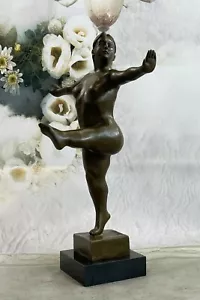 Nude Ballerina Abstract Sculpture by Fernando Botero Bronze Home Decor - Picture 1 of 7
