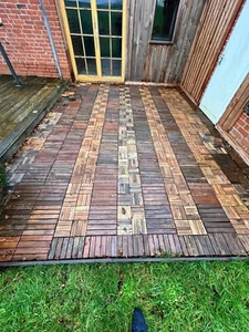 Ikea Runnen Fliesen Balkon Parkett Terrasse Fußbodenbelag Bodenrost Holz - Bild 1 von 2
