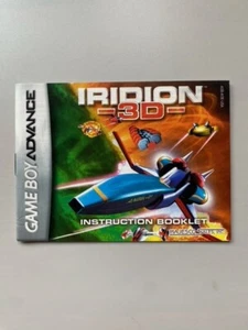 IA Iridion 3D Nintendo Gameboy Advance NUR Anleitung Top Zustand - Bild 1 von 2