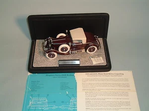 1925 HISPANO-SUIZA H6B KELLNER MAROON FRANKLIN MINT 1:24 DIECAST WITH DISPLAY - Picture 1 of 10