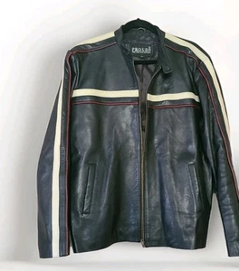 Vintage Prouds Australia Real Lamb Skin Leather Jacket Men's Sz L - Picture 1 of 13