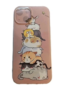 Blingy's Compatible for iPhone 15 Case, Fun Cat Style Cute Cartoon Animal Design - Picture 1 of 4