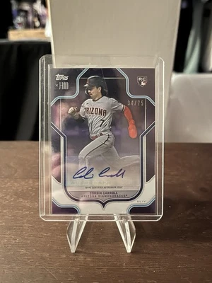 2023 Topps X J-Rod - Corbin Carroll #69-A Purple Autographs /75 (AU, RC) - Image 1 of 2