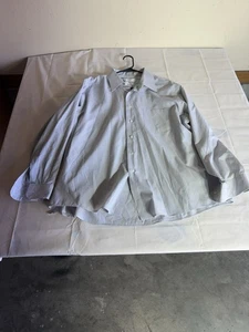 Van Heusen Wrinkle Free Long Sleeve Broadcloth Dress Shirt Mens 18 34/35 Sku41 - Picture 1 of 4