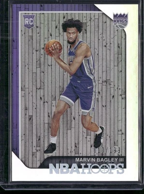 2018-19 Hoops #258 Marvin Bagley III Silver #/199 Rookie RC Kings - Image 1 of 2