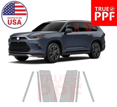 Película de protección de pintura de pilar precortada PPF para Toyota Grand Highlander 2024-2026 Foto 1 de 4