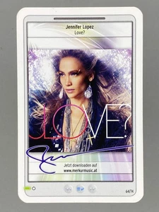 2012 Merkur #64/74 Jennifer Lopez Star & Tunes Autogrammkarte (Österreich) (Musik) - Bild 1 von 3
