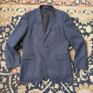 Brooks Brothers Milano Blazer 42 L Wool Cashmere Herringbone Sport Coat Jacket - Picture 1 of 6