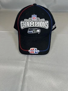 VTG Rare Seattle Seahawks Hat 2005 Conference Champions Reebok NFL 12th Man - Picture 1 of 8