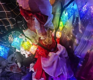Touhou Project Flandre Scarlet Wing Cosplay Props Glow Laser Equipment Prop Gift - Bild 1 von 9