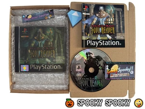 Legacy of Kain Soul Reaver PS1 - UK PAL VGC CIB - Lenticular Cover Natural Disc - Picture 1 of 11