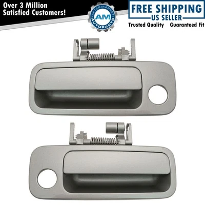 Door Handles Exterior Gray Front LH & RH Pair Set for 97-01 Toyota Camry ES300 - Image 1 of 4