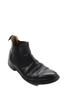Crockett & Jones Hombres Cuero Sin Cordones Botines Negros Talla 8 Foto 1 de 4