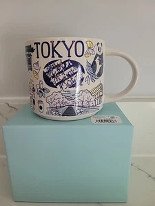 STARBUCKS BEEN THERE SERIES TOKYO TAZZA DA CAFFÈ IN CERAMICA, 14 oz nuova con scatola - Foto 1 di 13
