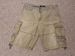 Pantaloncini cargo vintage Old Navy Surplus uomo 38 kaki paracadute larghi Y2K skater - Foto 1 di 8