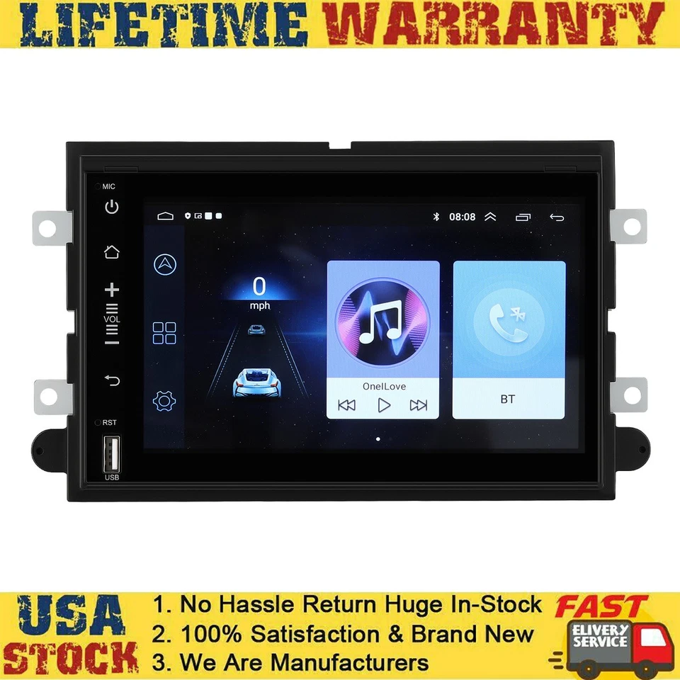 Para Ford Mustang 2005-2009 Apple Carplay Radio Coche Android 12 Reproductor Navegación GPS S Foto 1 de 4