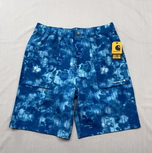 New Carhartt Boys Active Flex Lightweight Shorts Youth XL 18-20 Lagoon Aqua - Picture 1 of 12