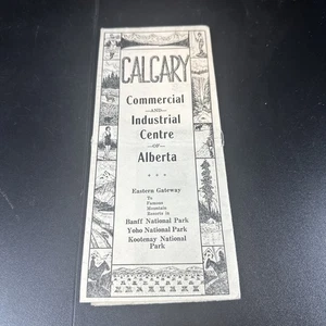 Autostrade d'epoca nel Canada occidentale mappa pieghevole Calgary - Foto 1 di 4