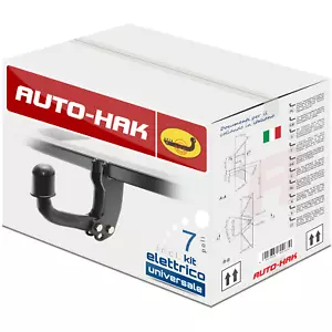 Gancio di traino fisso per Fiat Panda II 169 4x4 2004-2012 + kit el. 7-poli - Foto 1 di 8