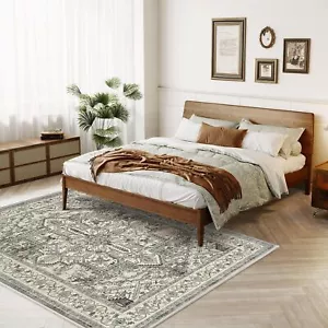 Boho Area Rug Large 5X7 Vintage Non-Slip Stain Resistant Floor Carpet Indoor - Picture 1 of 9
