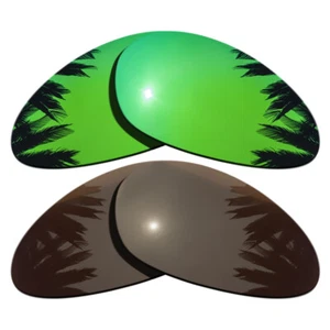 Lentes de repuesto polarizadas verdes espejadas y marrones para Oakley Minute 1.0 - Imagen 1 de 4