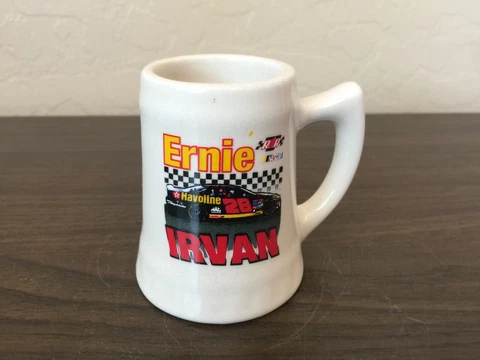 Nascar Ernie Irvan #28 SUPER VINTAGE 1997 Collectible Racing MINI Stein Mug! Cover