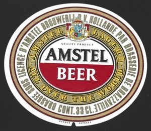 CONGO Brazzaville Amstel Brewery Beer label - Picture 1 of 2