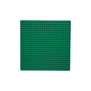 Brick Baseplate - 10 Sizes, 20 Colors (Dark Green 24x24 Shown) - Picture 1 of 5